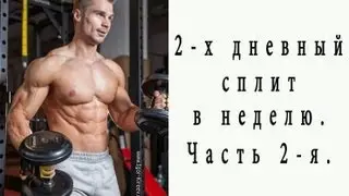 Gym Program. Part 2. Part 1 is still available! Double split – twice a week.
