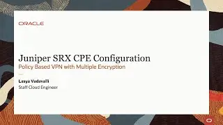Juniper: Native Policy Based Routing support on OCI