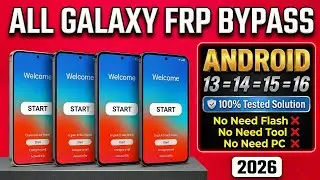 👉 All Samsung FRP Bypass 2026 🔥 Android 15/16 | Unlock Google Account Without PC (100% Working)