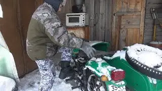 Холодный пуск мотоцикла 