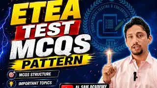 ETEA Test MCQs Pattern 2026 | Math, Physics, Chemistry & English | Al Saif Academy