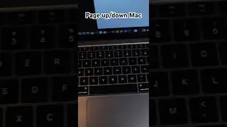 How to Page up and Page down on Mac 