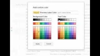 How to set Label Colors in Gmail