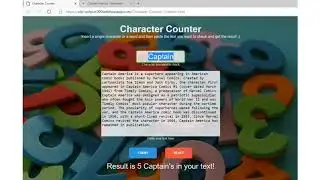 Character Counter using Javascript