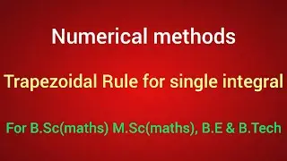 Trapezoidal Rule for single integral