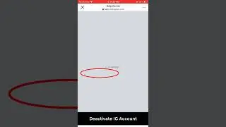 Deactivate Instagram Account 2023