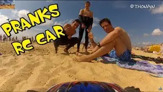 PRANKS RC CAR BEACH FPV TRAXXAS GOPRO ONBOARD