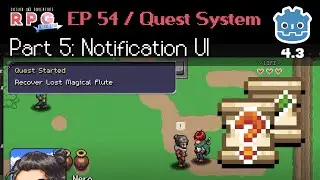 Quest System Part 5 - Notification GUI // E54 // Make a 2D Action & Adventure RPG in Godot 4