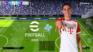 EFOOTBALL PES 2024 PPSSPP ORIGINAL PS5 On Android& ISO BEST Graphics Offline