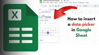 How to insert a Date Picker in a spreadsheet | Easy method | 2026