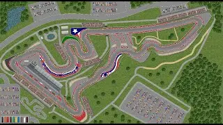 Ultimate Racing 2D 2 - 2023 F1 United States Grand Prix AI Simulation Race