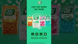 Hint is in the caption! 🤫 #TicTac #Refreshment #Vibe #Freshness #GuessTheWord
