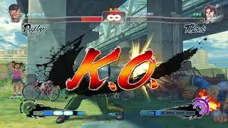 I beat a Medium Hard CPU in Street Fighter... After 17 tries