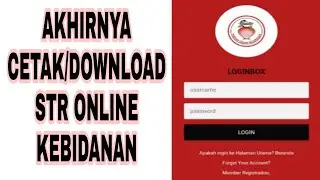 AKHIRNYA KE TAHAP DOWNLOAD STR ONLINE KEBIDANAN(STR TERBARU)