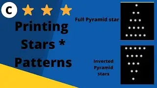 C Program to print full pyramid star triangle