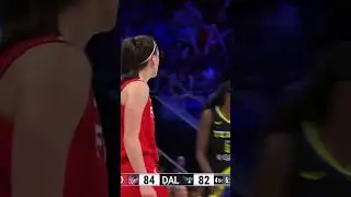 🔥 Caitlin Clark back to back threes | Indiana Fever vs Dallas Wings WNBA basketball #shorts #short