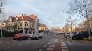 Street View GoPro Cycle Riding from Hilversum to Naarden Bussum in Netherlands