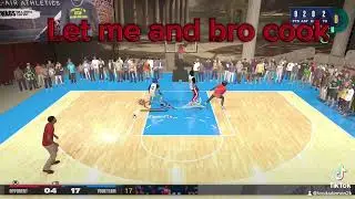 Leo gang demon work!!!!  #2k24 #basketball #cooking #green #dunking #teamwork