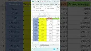 Convert Text Numbers to Number values in Excel – Quick Fix! 🔢✨| Excel_and_PowerBI | 
