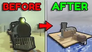 Roblox Dead Rails but on a RAFT?!