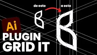 PLUGIN para hacer grillas en ADOBE ILLUSTRATOR 👨🏻‍💻😱 / GRID IT plugin para logos