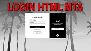 Login Panel for MTA SA with HTML and Mail