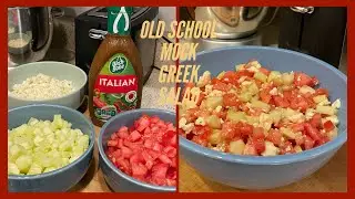 A Very Quick & Easy Summer Time Refreshing Salad That I Keep In My Fridge/OLD SCHOOL  GREEK SALAD