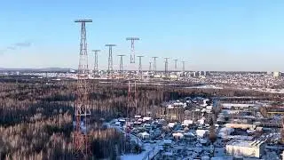 Антенное поле на границе Екатеринбурга и Верхней Пышмы. Бывшая радиостанция РВ-96