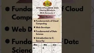 MCA Course Structure & Colleges | SPPU, Pune Affiliated Colleges Under Management Faculty