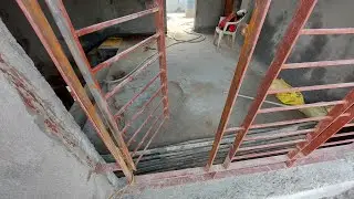 Open Balcony end Window slide Ms Steel grill design