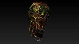 Deformed Face (Blender 2.79 GLSL Vertex paint, diffuse materials, no uv maps or textures)