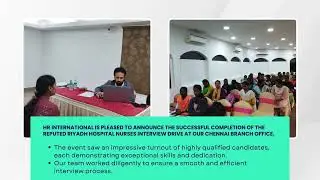🎉 SUCCESSFUL INTERVIEW 🎉HR INTERNATIONAL Successful Nurse Interview Drive in Chennai! 🎉 #nursejobs