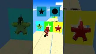 Blob Shape Super Hero - Shifting Run & Transform - minecraft animation