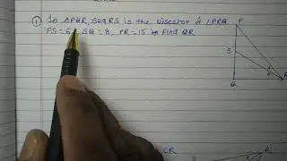 Problems based on angle bisector property of a triangle