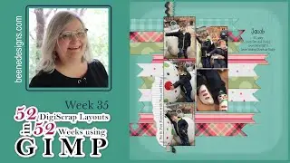 GIMP | Digital Scrapbook Tutorial | Free Select | Crop to Content | Rotate Tool | Text Tool