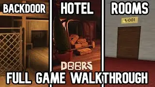 ROBLOX DOORS - The Backdoor + The Hotel + The Rooms - Full Walkthrough