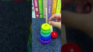Colorful Wooden Building Stackers Toys For Baby / Montessori Educational Building Blocks