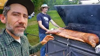 Mouth Watering SMOKED HOG Farm to Plate with Real Chef