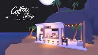 Mini Coffee Shop Speed build ✨ Sandbox Island | Adopt me Roblox