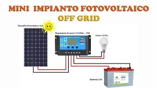 Mini photovoltaic system 12v