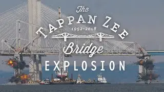 Tappan Zee Bridge Demolition Explosion in SLOW MOTION