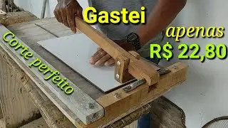 Fácil fazer cortador porcelanato e cerâmica!