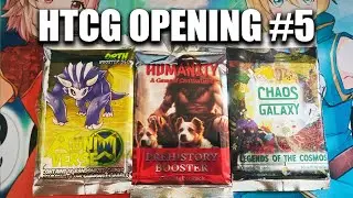 HTCG Community Pack Opening #5 (Rüniverse, Chaos Galaxy, Humanity) | Homemade TCG