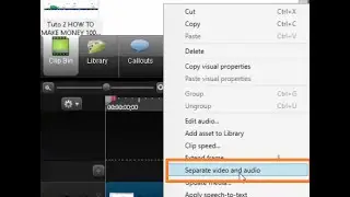 how to separate audio from any video in camtasia studio 8