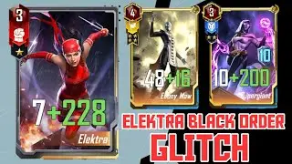 ELECTRA AND BLACK ORDER GLITCH | MARVEL DUEL