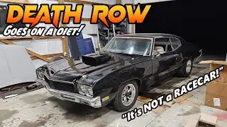 Death Row Buick Skylark Drops Almost 90lbs Off The Nose! I STOLE This Fiberglass Stage 2 Hood!