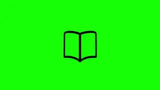 book icon green screen | animated icon green screen