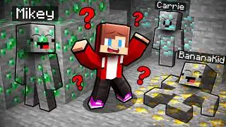 JJ and Mikey vs Friends: MINE CAMOUFLAGE HIDE-AND-SEEK in Minecraft...