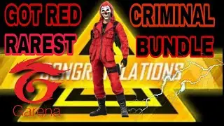 GOT RAREST BUNDLE OF FREEFIRE RED CRIMINAL😍😍 ||2 YEARS OLD VIDEO || #FREEFIRE