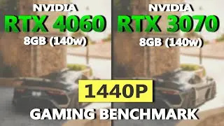 Laptop RTX 4060 vs 3070 Gaming Benchmark | on 1440p | 